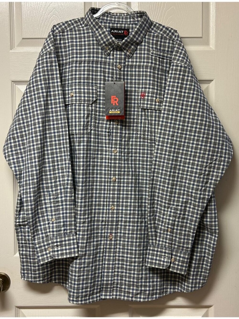 NEW Ariat Men's FR 3XL Featherlight Work Shirt Flame Resistant CAT 2 NFPA 2112 - Picture 1 of 16